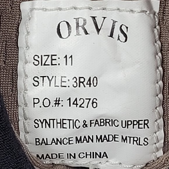 Orvis by Korkers Men's Hiking Vibram Removable Soles Brown Boots 3R40 US Size 11 - Picture 8 of 8